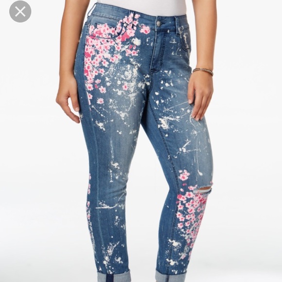 melissa mccarthy paint splatter jeans